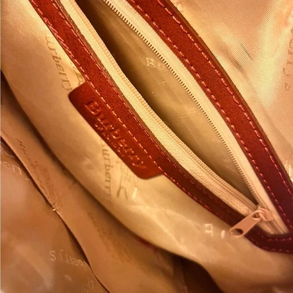 Burberry Tan and Brown Checkered Women's Bag real leather - Picture 4 of 4